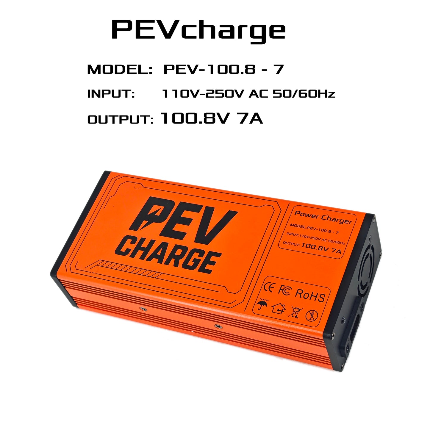 PEVcharge 100.8v 7a fast charger
