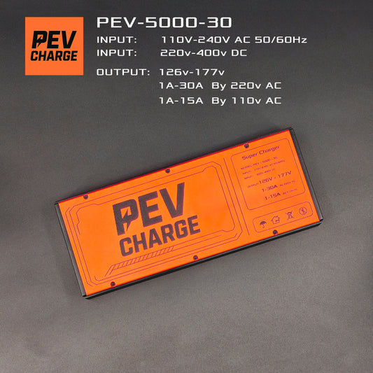 PEVcharge 5000 (126v-177v / 1A-30A) fast charger