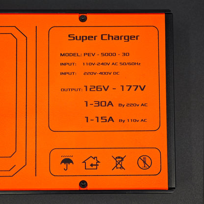 PEVcharge 5000 (126v-177v / 1A-30A) fast charger