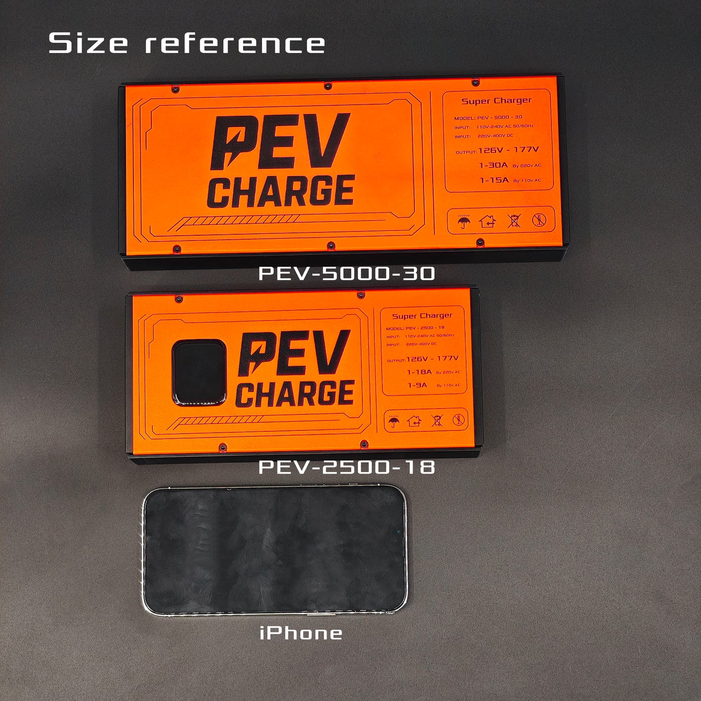 PEVcharge 2500 (126v-177v / 1A-18A) fast charger